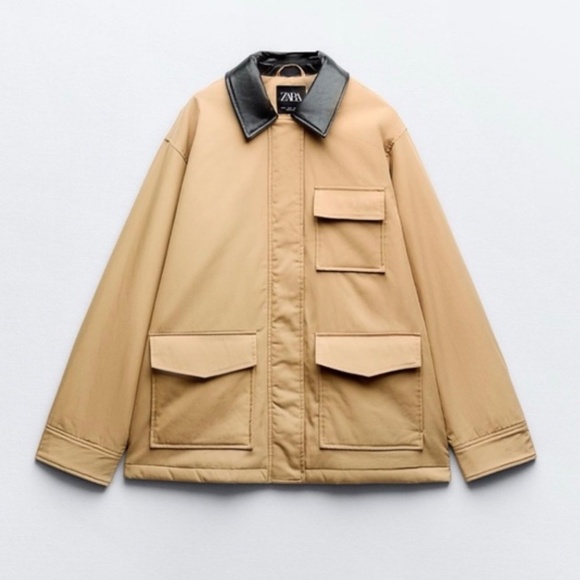 Zara Woman Combination Quilted jacket - Picture 4 of 6